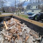 Dumpster full of trash