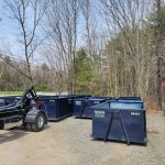 Rental dumpsters from Reeds Dumpsters and Demolition LLC on lot